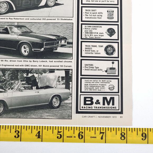 1972 1st Annual Car Craft Street Machine Nationals 7-Page Article 8" x 11" - Picture 16 of 16